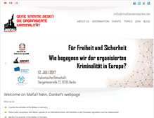 Tablet Screenshot of mafianeindanke.de